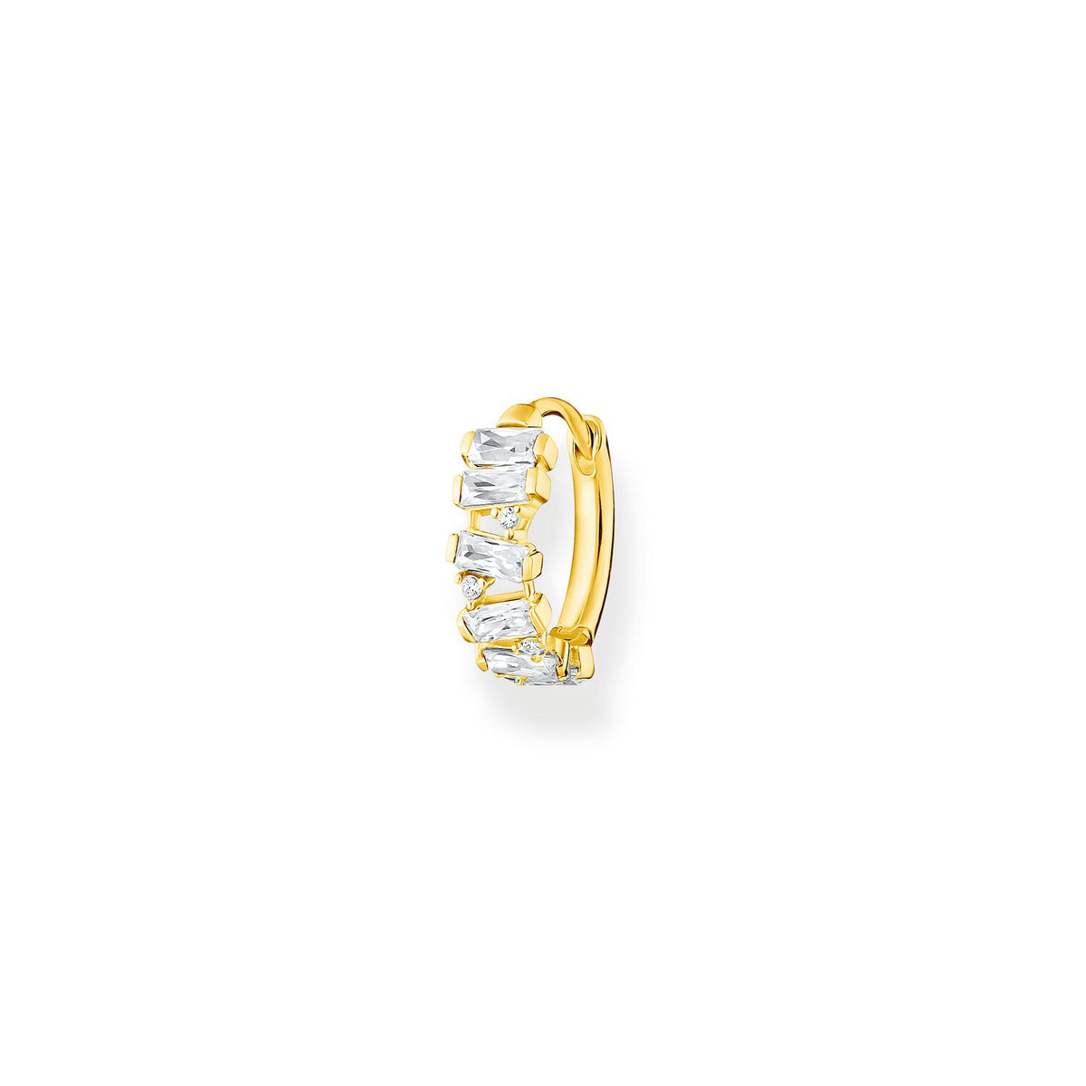 Thomas Sabo Single Hoop Earring Stones Gold Earrings Thomas Sabo 