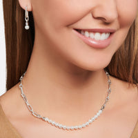 Thomas Sabo Hoop Earrings Links With Pearl Silver Earrings Thomas Sabo 