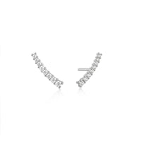Silver Glam Crawler Stud Earrings Earrings Ania Haie 
