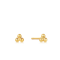Ania Haie 14kt Gold Triple Ball Stud Earrings earrings Ania Haie 