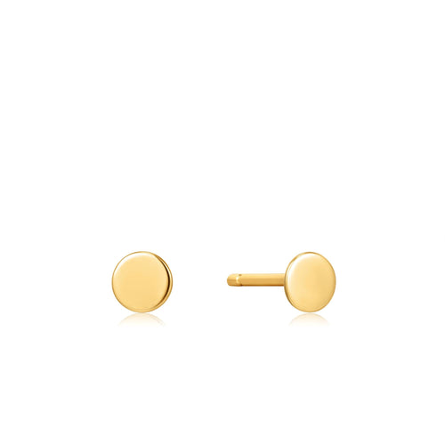 Ania Haie 14kt Gold Disc Stud Earrings earrings Ania Haie 
