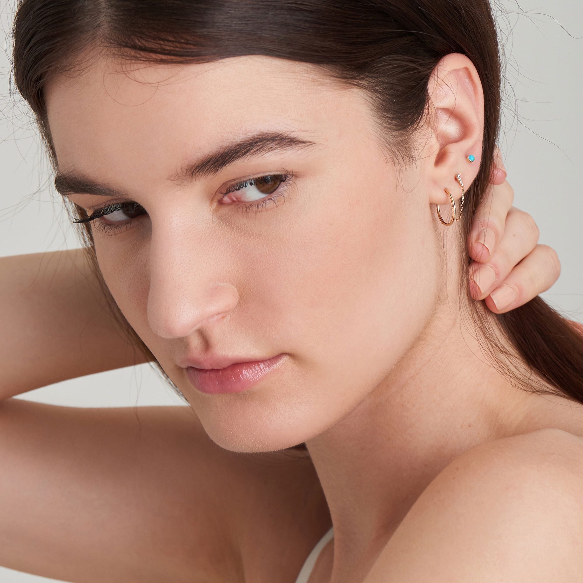 Ania Haie 14kt Gold Mini Hoop Stud Earrings earrings Ania Haie 