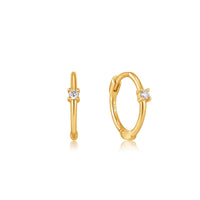 Ania Haie 14kt Gold Single Natural Diamond Huggie Hoop Earrings earrings Ania Haie 