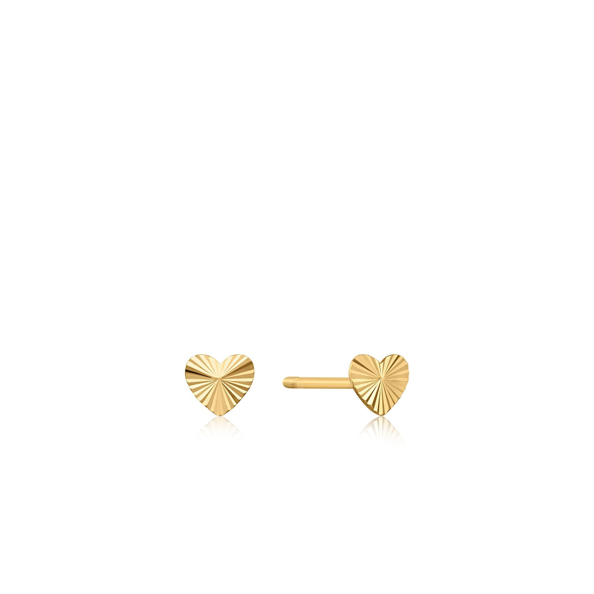Ania Haie 14kt Gold Heart Stud Earrings earrings Ania Haie 