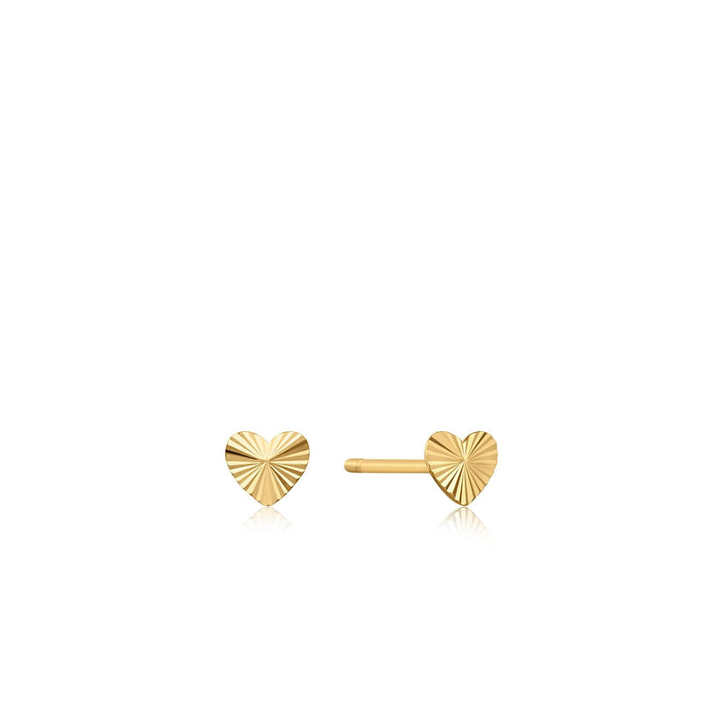 Ania Haie 14kt Gold Heart Stud Earrings earrings Ania Haie 