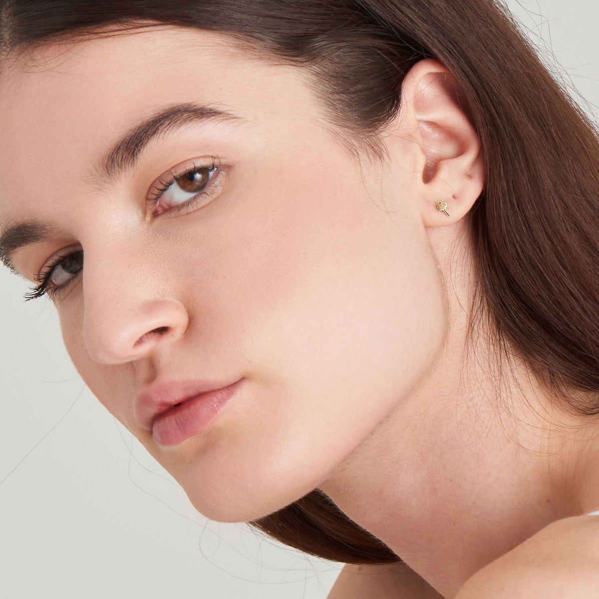 Ania Haie 14kt Gold Key Stud Earrings earrings Ania Haie 