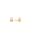 Ania Haie 14kt Gold Padlock Stud Earrings earrings Ania Haie 