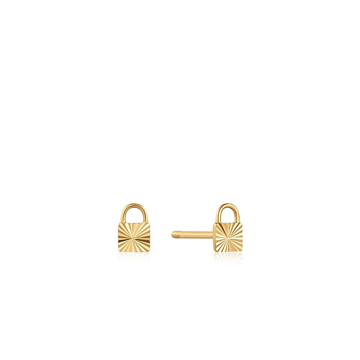 Ania Haie 14kt Gold Padlock Stud Earrings earrings Ania Haie 