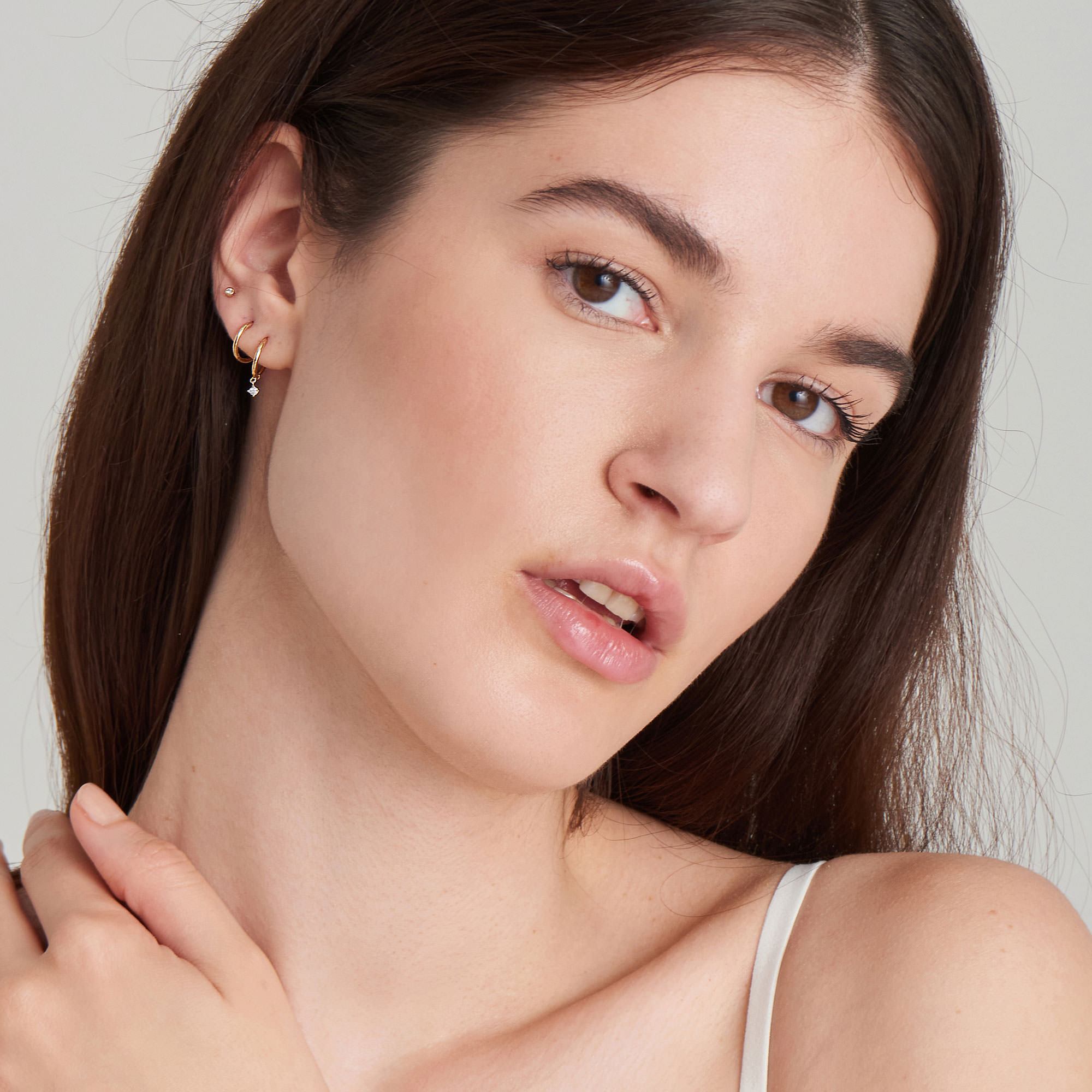 Ania Haie 14kt Gold Huggie Hoop Earrings earrings Ania Haie 