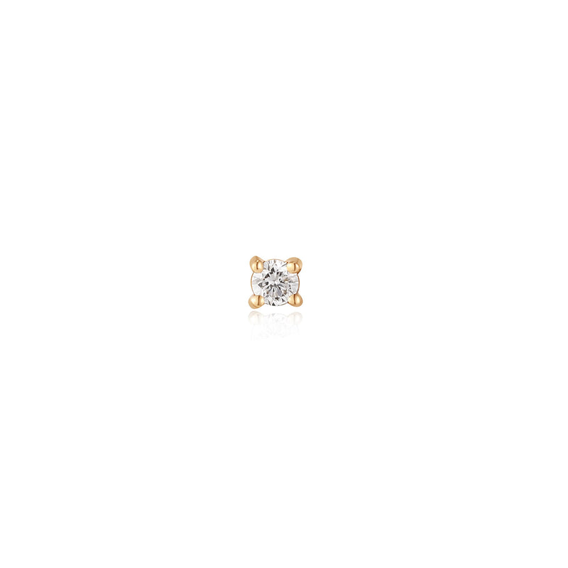 Ania Haie 14kt Gold Stargazer Natural Diamond Single Labret Earring Earrings Ania Haie 