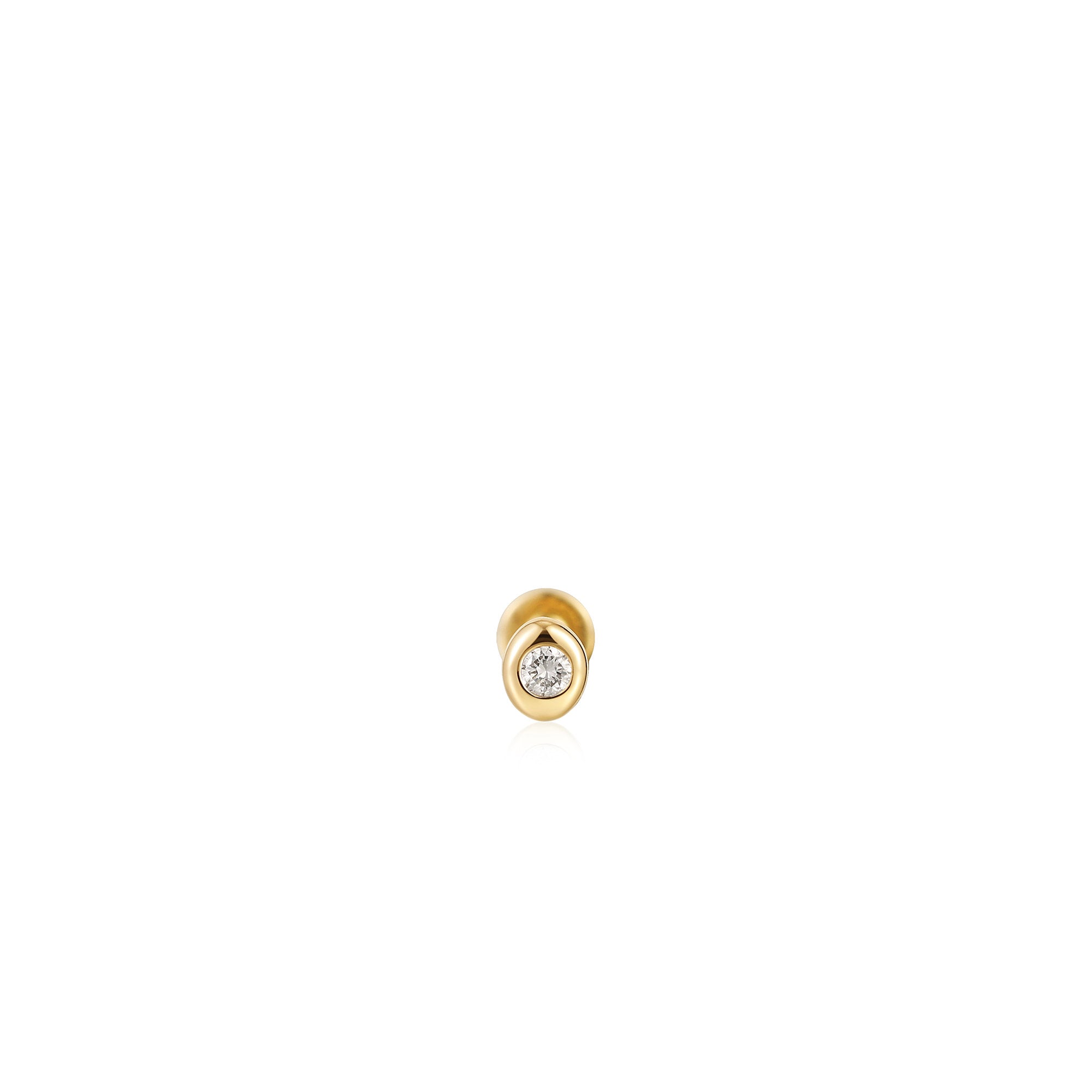 Ania Haie 14kt Gold Magma Single Diamond Labret Earring Earrings Ania Haie 