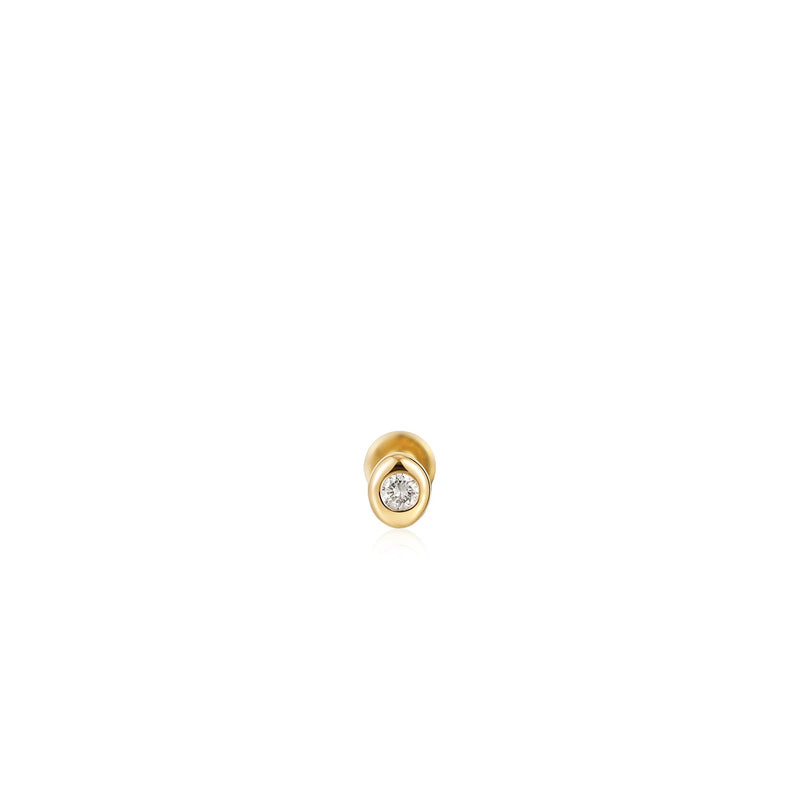 Ania Haie 14kt Gold Magma Single Diamond Labret Earring Earrings Ania Haie 