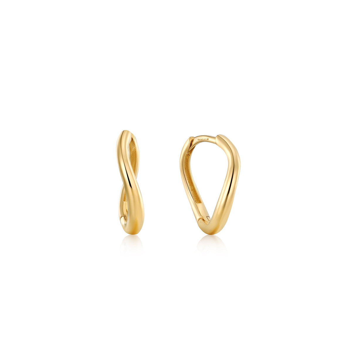 Ania Haie 14kt Gold Magma Huggie Hoop Earrings Earrings Ania Haie 