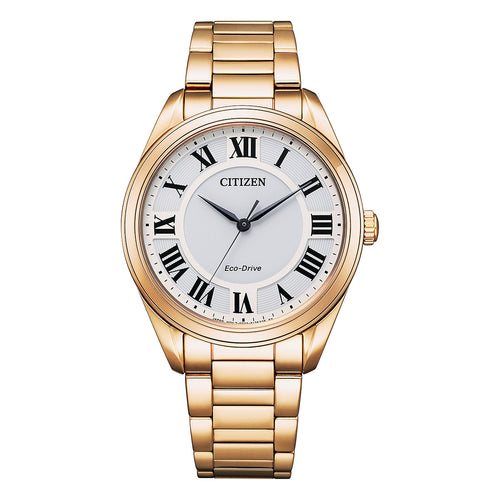 Citizen Dress Eco-Drive Women's White Watch EM0973-55A Watches Citizen 