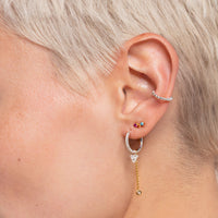 Thomas Sabo Ear Pendant White Stone (Single) Earrings Thomas Sabo 
