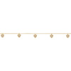 9ct Yellow Gold Silver Infused Rose Charm Anklet Anklets Bevilles 
