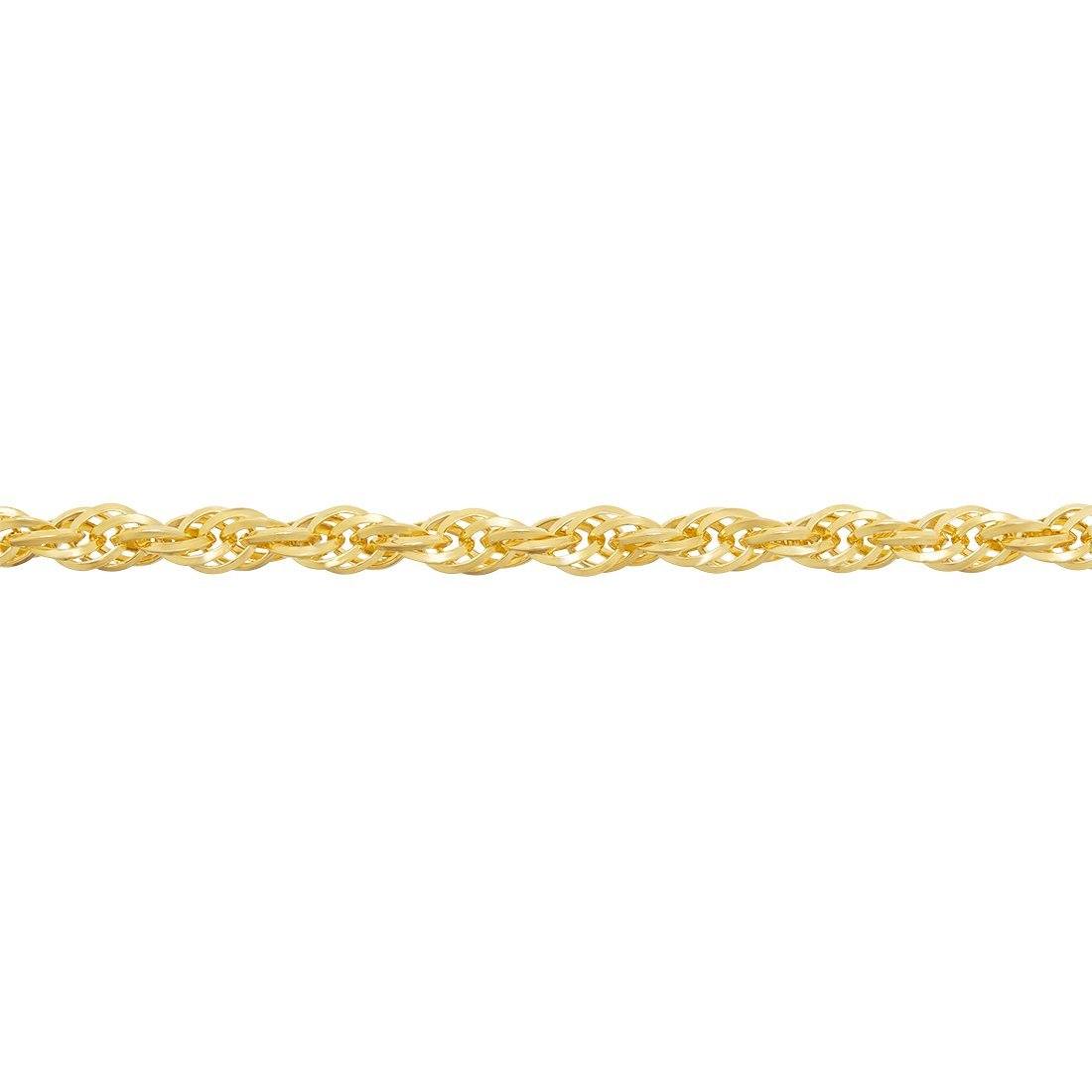 Triple Belcher Bracelet 19cm in 9ct Yellow Gold Silver Infused Bracelets Bevilles 