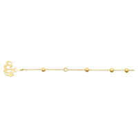 Islamic Rosary Bracelet in 9ct Yellow Gold Silver Infused Bracelets Bevilles 