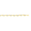 9ct Yellow Gold Silver Infused Two Tone Fancy Bracelet Bracelets Bevilles 