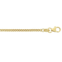 9ct Yellow Gold Silver Filled Curb Chain Necklace 60cm Necklaces Bevilles 
