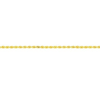 9ct Yellow Gold Silver Filled Rope Necklace 45cm Necklaces Bevilles 