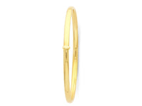 9ct Yellow Gold Silver Infused Bangle Bracelets Bevilles 
