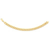 9ct Yellow Gold 19cm Silver Infused Curb Bracelet Bracelets Bevilles 