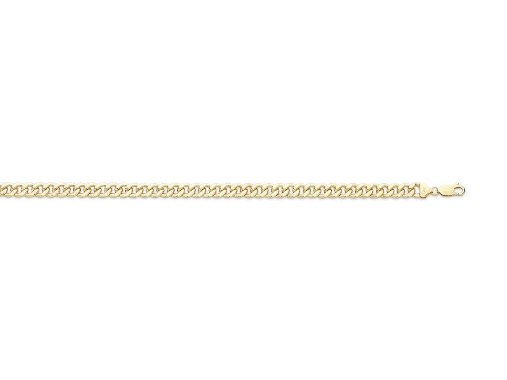9ct Yellow Gold Silver Infused Curb Bracelet Bracelets Bevilles 