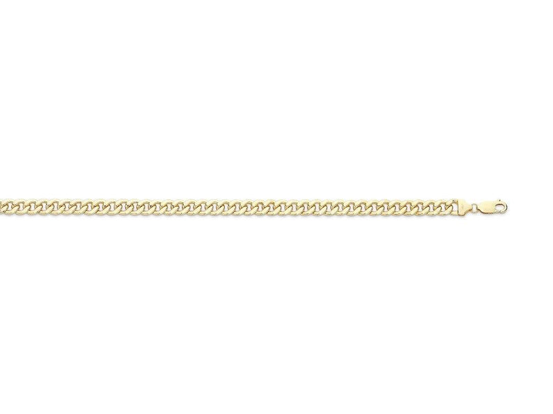 9ct Yellow Gold Silver Infused Curb Bracelet Bracelets Bevilles 