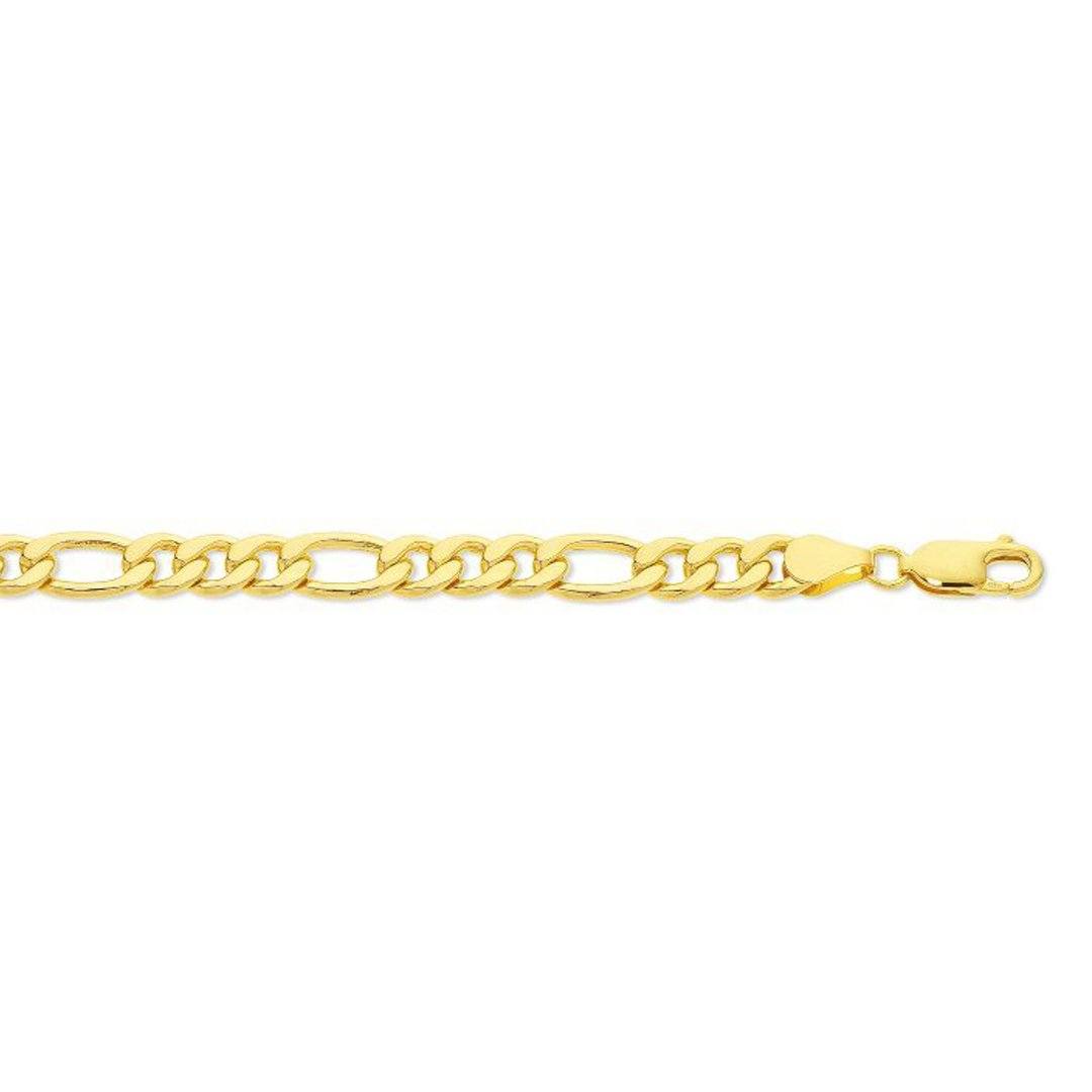 9ct Yellow Gold Silver Infused Bracelet 21cm Bracelets Bevilles 