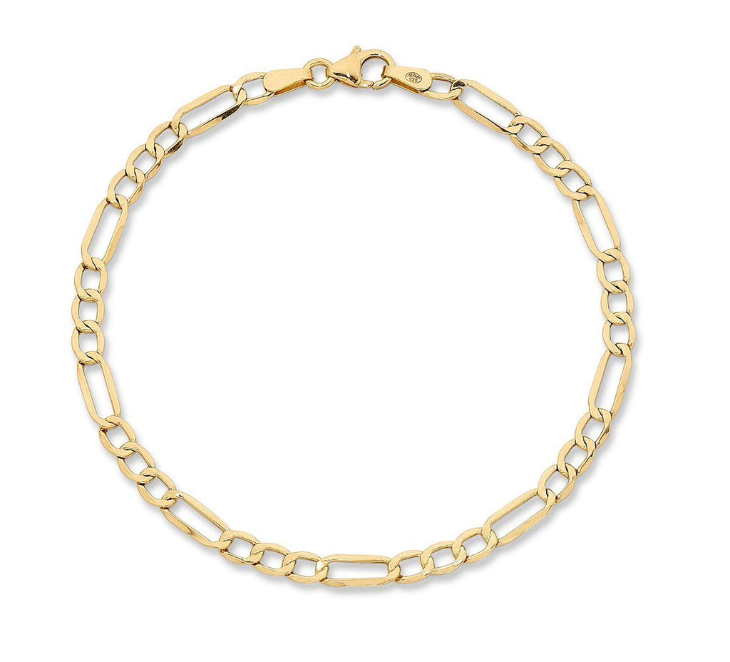 9ct Yellow Gold Silver Infused Bracelet