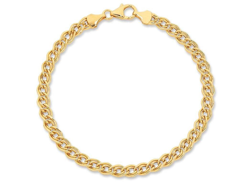 9ct Gold Silver Infused Bracelet Bracelets Bevilles 