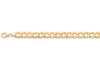 9ct Yellow Gold Silver Infused Curb Bracelet Bracelets Bevilles 