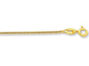 9ct Yellow Gold Silver Infused Curb Necklace 45cm Necklaces Bevilles 