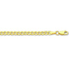 9ct Yellow Gold Silver Infused 45cm Necklace Necklaces Bevilles 