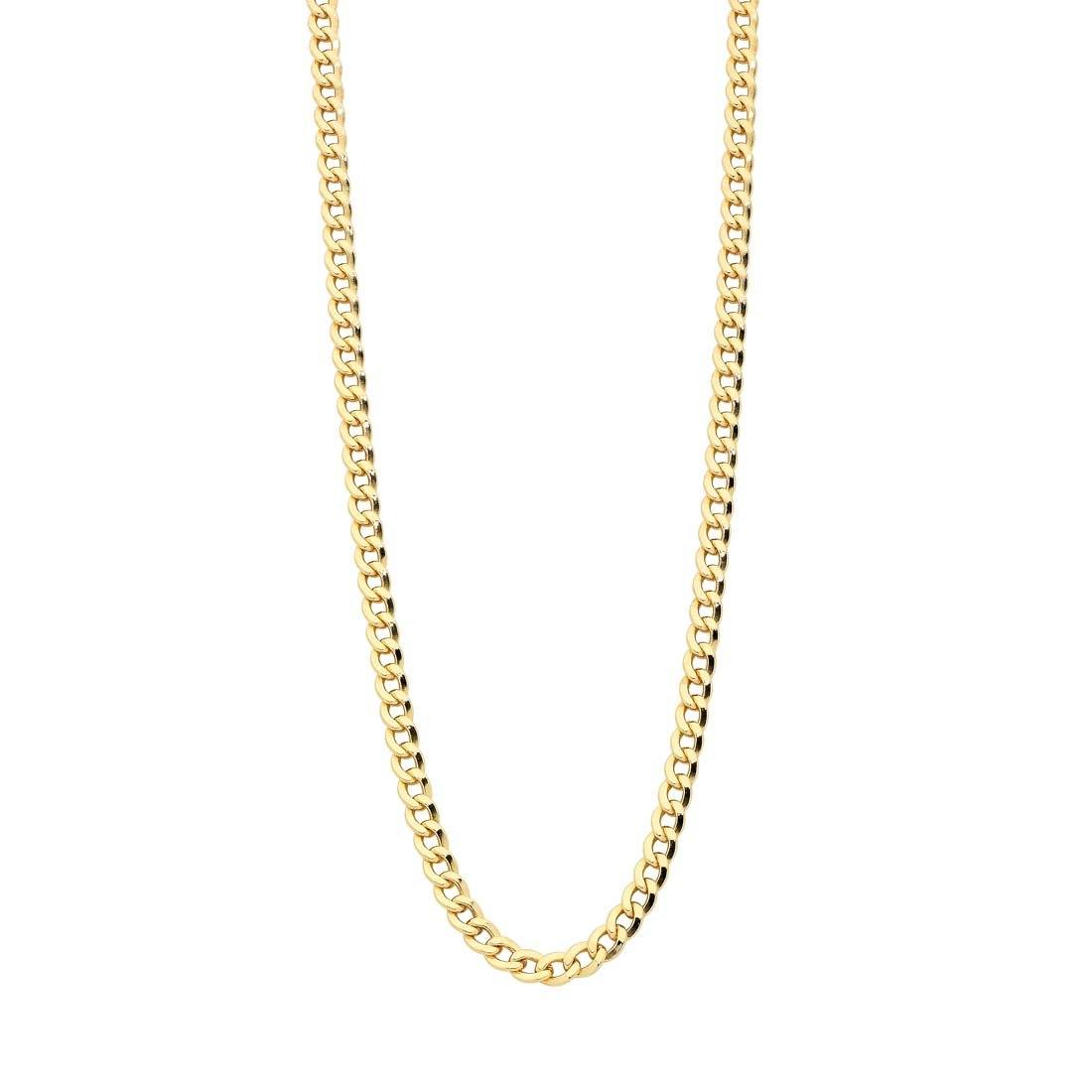 9ct Yellow Gold Silver Infused 50cm Necklace Necklaces Bevilles 