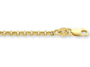 9ct Yellow Silver Silver 55cm Necklace Necklaces Bevilles 