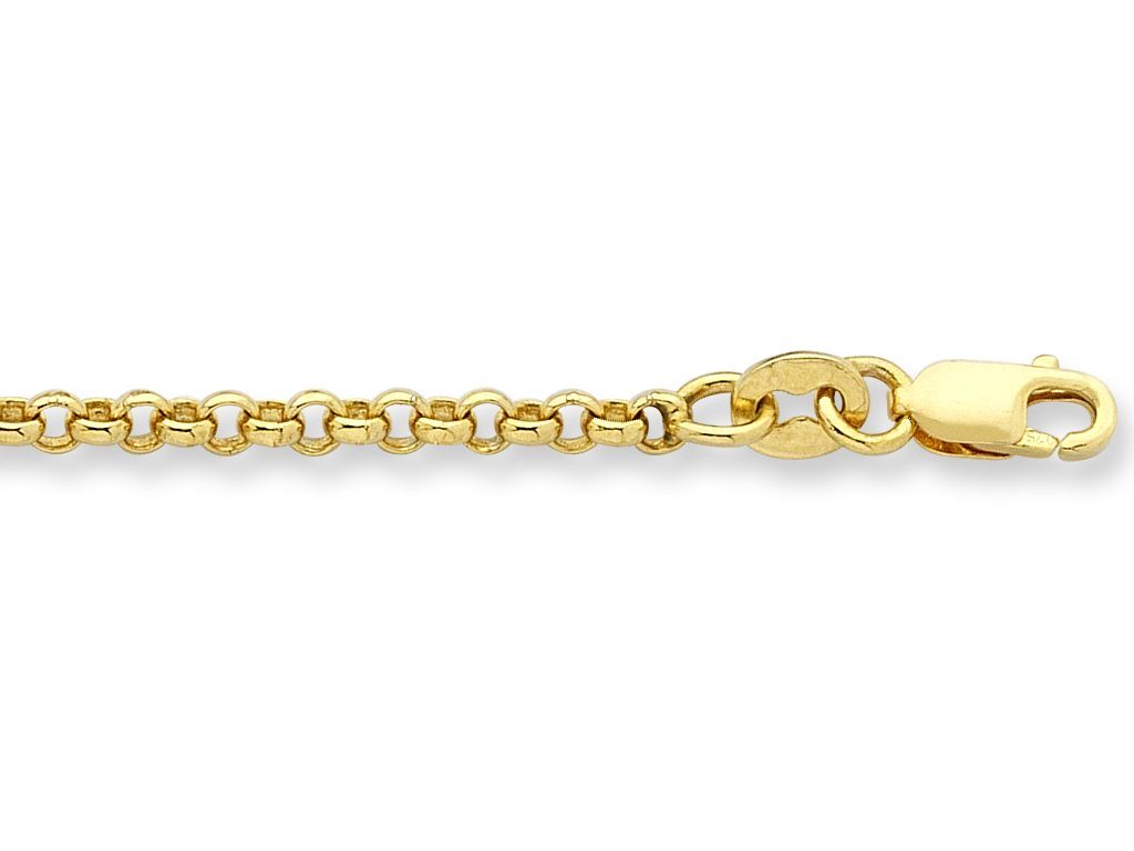 9ct Yellow Silver Silver 55cm Necklace Necklaces Bevilles 