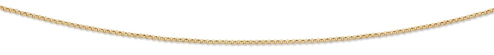 9ct Yellow Gold Silver Infused Belcher Necklace Necklaces Bevilles 