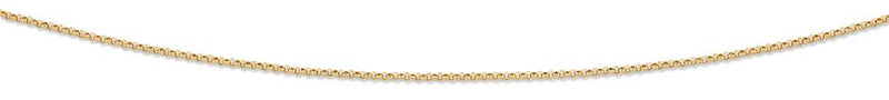 9ct Yellow Gold Silver Infused Belcher Necklace Necklaces Bevilles 
