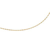 9ct Yellow Gold Silver Infused Cable Necklace 45cm Necklaces Bevilles 