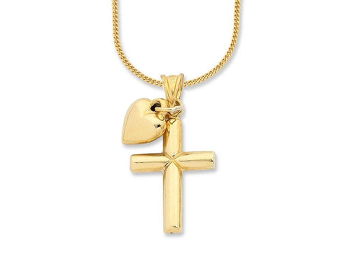 9ct Yellow Gold Silver Infused Necklace Necklaces Bevilles 