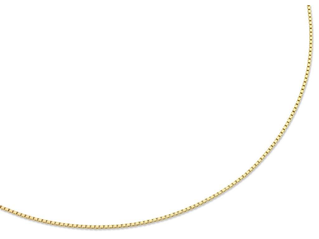 9ct Yellow Gold Silver Infused Necklace 45cm Necklaces Bevilles 