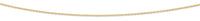 60cm 9kt Yellow Gold Silver Infused Cable Chain Necklace