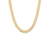 9ct Yellow Gold Silver Infused Flat Curb Necklace Necklaces Bevilles 