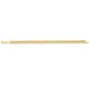 9ct Yellow Gold Silver Infused Curb Necklace 50cm Necklaces Bevilles 