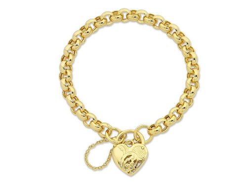 9ct Yellow Gold Silver Infused Bracelet Bracelets Bevilles 