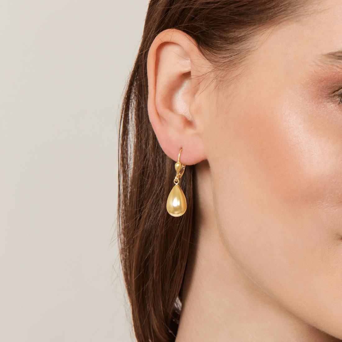 9ct Yellow Gold Silver Infused Drop Earrings Earrings Bevilles 