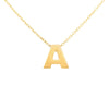 9ct Yellow Gold Silver Infused Initial Pendant Necklace Necklaces Bevilles A 