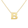 9ct Yellow Gold Silver Infused Initial Pendant Necklace Necklaces Bevilles B 